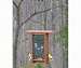 Wine Glass Etched Glass Birdfeeder