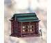 Wood Log Cabin Birdfeeder
