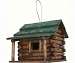 Wood Log Cabin Birdhouse