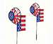 USA Dual Wheel Spinner with Flag