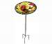 Vibrant Sunflowers Birdbath on Stake