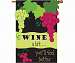 Wine A Bit House Double Sided Flag