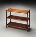 Butler Masterpiece Olive Ash Burl 3 Tier Console Table