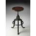 Butler Industrial Chic Metalworks Revolving Bar Stool