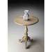 Butler Masterpiece Urban Gray Pedestal Accent Table