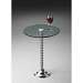 Butler Modern Expressions Nickel Pedestal Table