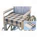 Foam Wheelchair Cushion with Plaid Cover