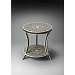 Butler Bone Inlay Black Bone Inlay Accent Table