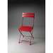 Butler Industrial Chic Red Folding Chair
