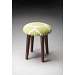 Butler Accent Seating Lime Quatrefoil Upholstered Stool