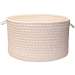 Solid Ticking Storage Braided Utility Basket