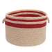 Cabin Stripe Storage Braided Utility Basket