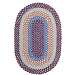 Blockburst Braided Oval Rug