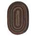Midnight Braided Oval Rug