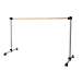 Prodigy Series Traditional Wood Single Bar Freestanding Ballet Barre