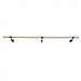 Single Bar Traditional Wood Fixed Height Wall Mount Ballet Barre System