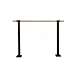 Single Bar Modern Aluminum Fixed Height Floor Mount Ballet Barre System