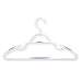 10 Pack Soft Touch Swivel Hangers, Whiteblue
