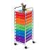 10 Drawer Multicolor Storage Cart