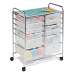 12 Drawer Rolling Cart