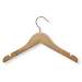 10 Pack Kid's Basic Hanger, Maple Finish