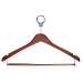 24 Pack Cherry Hotel Hangers Locking Bar