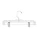 12 Pack Crystal Clear Skirt And Pant Hangers, Clear