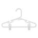 18 Pack Kid's Tubular Hanger With Clips, White