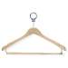 24 Pack Maple Hotel Hangers Locking Bar