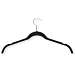 12 Pack Velvet Touch Shirt Hanger, Black