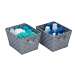 2pk Woven Baskets, Gray