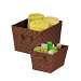 2 Pc Woven Basket Set