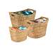 3 Pc Set Tall Water Hyacinth Baskets