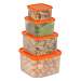 4 Piece Food Storage Container Set