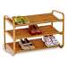 3 Tier Deluxe Bamboo Shoe Shelf