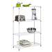 4 Tier White Shelving Unit 250 Lbs