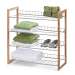 4 Tier Wood And Metal Storage Shelf