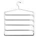5 Tier Swinging Arm Pant Rack, Chromeblack, 2 Pack