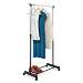Adjustable Height Garment Rack, Chromeblack