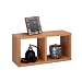 Bamboo Double Cube Wall Shelf