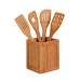 Bamboo Utensils And Kitchen Caddy