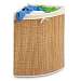 Bamboo Wicker Corner Hamper