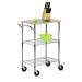 Chrome 2 Shelf Urban Rolling Cart