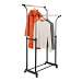 Flared Double Garment Rack, Blackchrome
