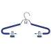 foam Hanger With Clips, ChromeBlue, 4 Pack