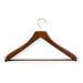 Deluxe Contoured Suit Hanger With Non Slip Bar, Cherry, 2 Pack