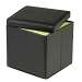 Faux Leather Folding Storage Ottoman