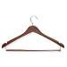 Contoured Suit Hanger With Locking Bar, 6 Pack