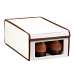 Medium Natural Canvas Window Shoe Box
