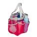 Pink 7 Pocket Shower Tote